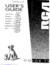 RCA F27689 User Manual