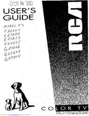 RCA F27252 User Manual