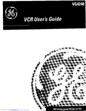 Ge VG4240 User Manual