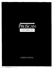 ProScan PSVR74 User Manual