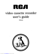 RCA VRS420 User Manual