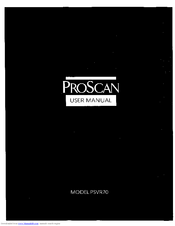 ProScan PSVR70 User Manual