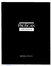 ProScan PSVR72 User Manual