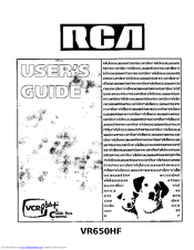 RCA VR650HF User Manual