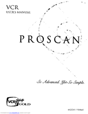 ProScan PSVR87 User Manual
