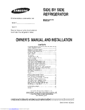 SAMSUNG DA68-01516A Owner's Manual And Installation