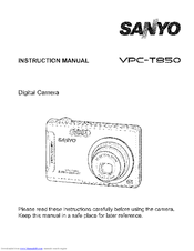 SANYO VPC-T850 Instruction Manual