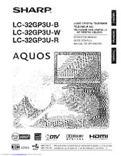 SHARP Aquos LC-32GP3UR Operation Manual