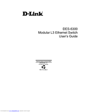 D-Link DES-6303 User Manual