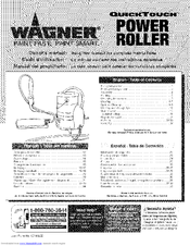WAGNER QuickTouch power roller Owner's Manual