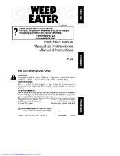 Weed Eater FL26 Instruction Manual