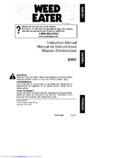 Weed Eater 2000T Instruction Manual