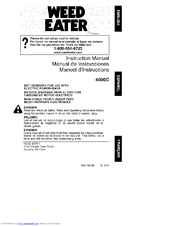 Weed Eater 4000C Instruction Manual
