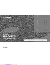 Yamaha Rx V373 Manuals Manualslib