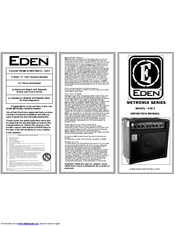 Eden EM15 METROMIX SERIES Operation Manual