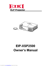 EIKI EIP-XSP2500 Owner's Manual