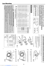 EIKI LC-W5 Replacement /Installation Instructions