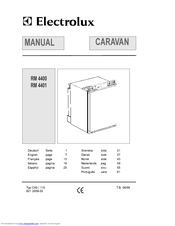 Electrolux RM 4400 Manual