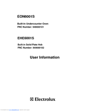 Electrolux EON6001S User Information