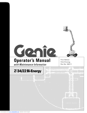 Genie Z-22 Bi-Energy Operator's Manual