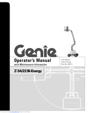 Genie Z-34 Bi-Energy Operator's Manual
