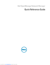 Dell OpenManage Network Manager Quick Reference Manual