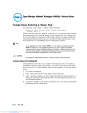 Dell OpenManage Network Manager Release Note