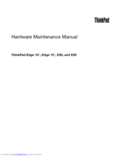 Lenovo 0301JAU Hardware Maintenance Manual