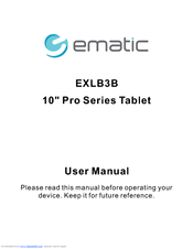 Ematic EXLB3B pro series User Manual