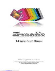 Ematic E4 series User Manual