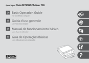 Epson Stylus Photo Artistan 730 Basic Operation Manual