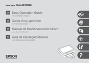 Epson Stylus Photo PX720WD Basic Operation Manual