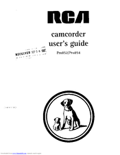 RCA Pro852 User Manual