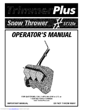 MTD TrimmerPlus ST720r Operator's Manual