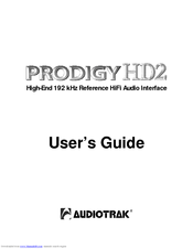 Audiotrak AUDIOTRAK Prodigy HD2 User Manual