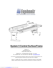 Euphonix System 5 Control Surface/Frame Manual