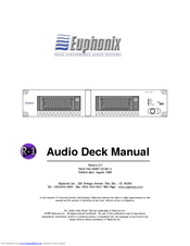 Euphonix R-1 Audio Deck Manual