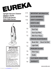 Eureka 5840 series Owner's Manual