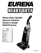 Eureka Heavy Duty HD4570 Series Owner's Manual