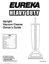 Eureka Heavy Duty Owner's Manual