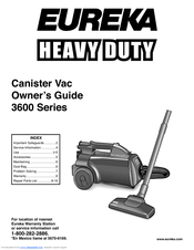 Eureka Heavy Duty 3600 Series Owner's Manual