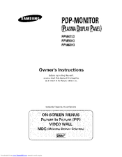 Samsung PPM63H3 Owner's Instructions Manual