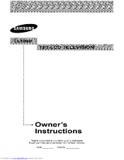 Samsung LN-T4066F Owner's Instructions Manual