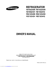 Samsung RB215ZASH Owner's Manual