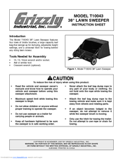 Grizzly T10043 Instruction Sheet