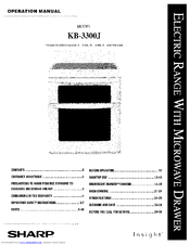 Sharp KB-3300J Operation Manual