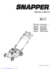 Snapper SPXV2270E Operator's Manual