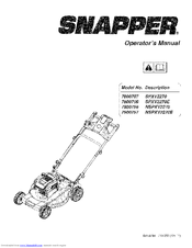 Snapper NSPXV2270E Operator's Manual