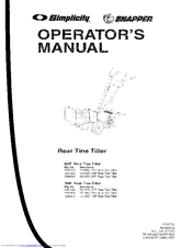 Simplicity 1694161 Operator's Manual