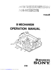 Sony B Mechanism Operation Manual